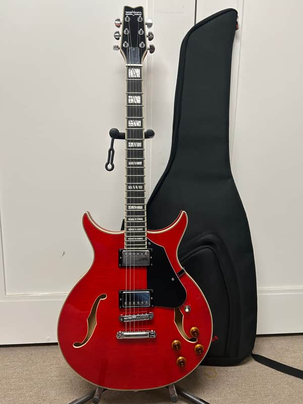 Washburn SH35TR Wing Series Semi Hollow Electric Guitar - Trans Red w/Free Gigbag