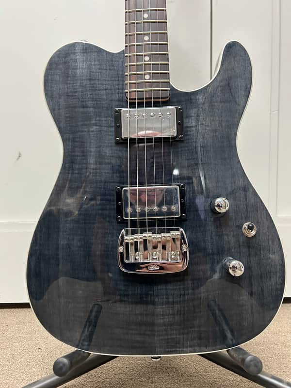 G&L Tribute Series ASAT Deluxe Carved Top w/Rosewood Fretboard - Trans Black