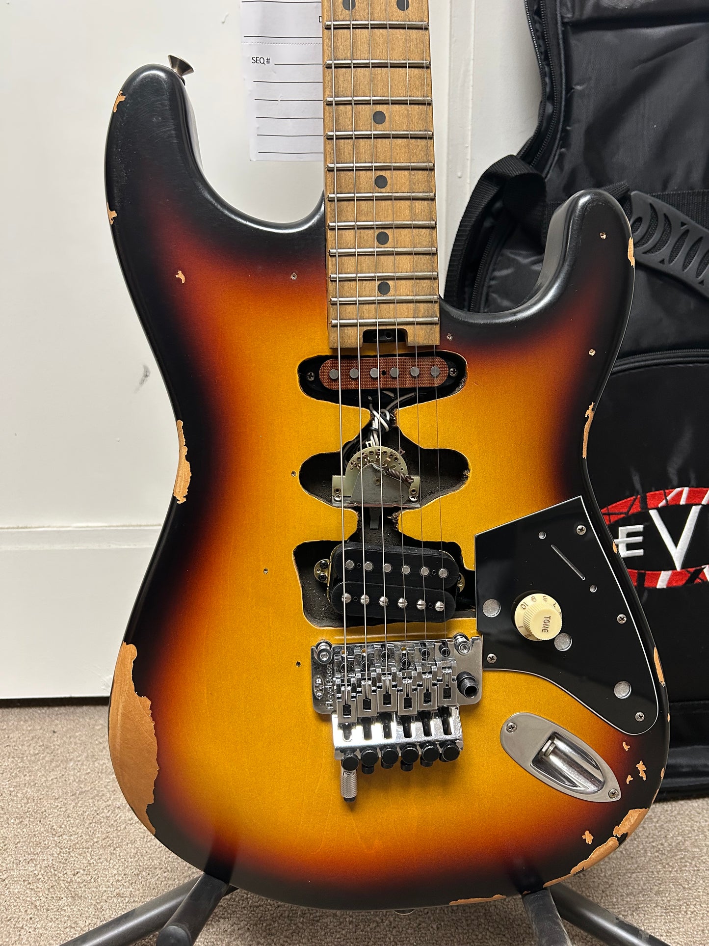 EVH Frankenstein "Frankie" Relic Electric Guitar - Vintage Sunburst