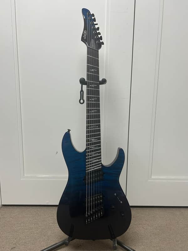 Schecter Reaper-7 Elite Multiscale Seven String Electric Guitar - Deep Ocean Blue