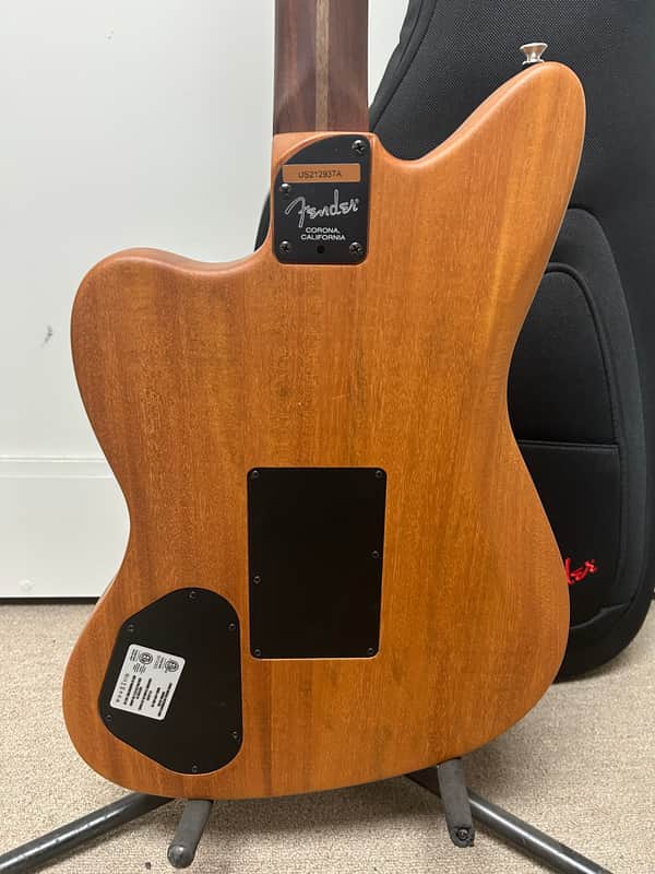 Fender American Acoustasonic Jazzmaster Acoustic Electric Guitar - Arctic White