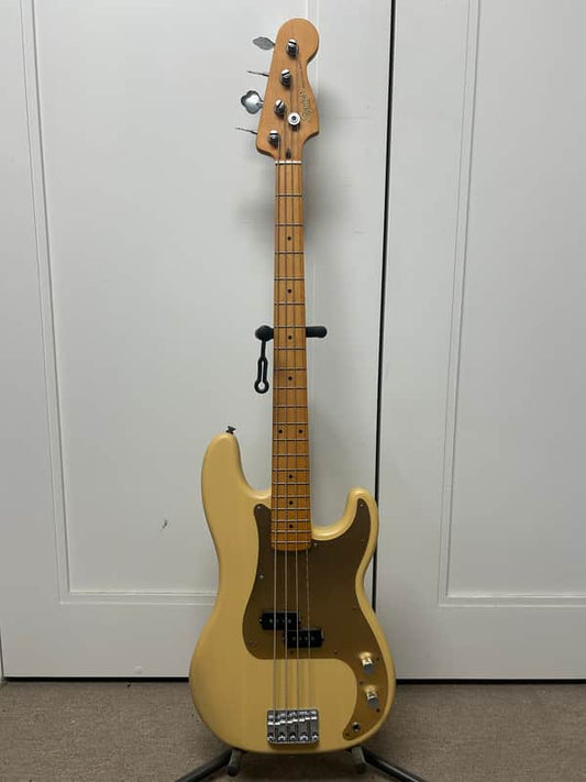 Squier 40th Anniversary Vintage Edition Precision Bass - Satin Vintage Blonde
