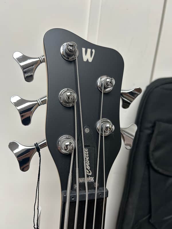 Warwick RockBass Corvette Basic 5-String Fretless Bass - Nirvana Black Transparent Satin