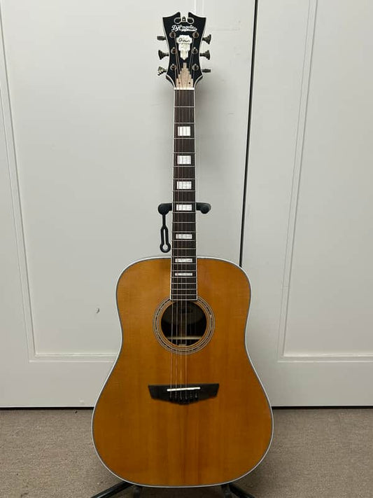D'Angelico Premier Lexington Dreadnought Acoustic Guitar w/Electronics - Vintage Natural