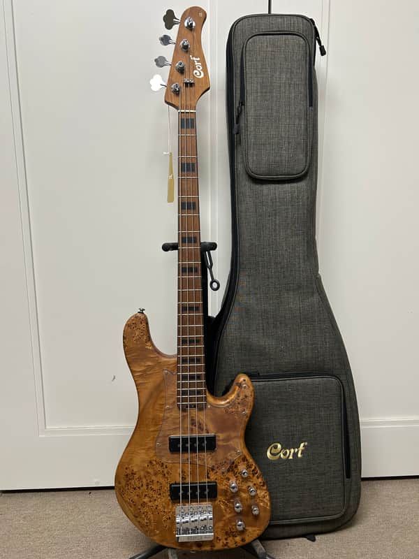 Cort GB-Modern 4 Bass Guitar - Open Pore Vintage Natural
