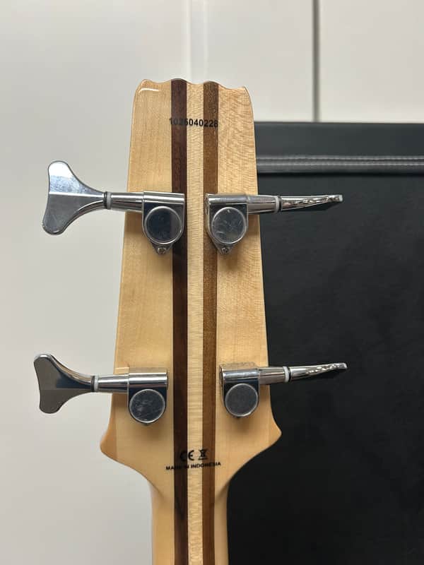 Aria Pro II SB-700 Four String Bass Guitar - Paduak Red w/Free Hard Case