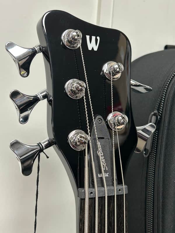 Warwick RockBass Star Bass 5-String Semi-Hollow Bass Guitar FRETLESS 2025 - Solid Black High Polish