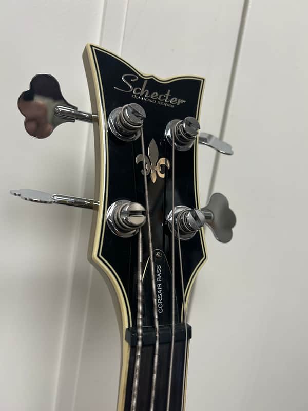 Schecter Corsair Semi Hollowbody Bass Guitar - Metallic Gold