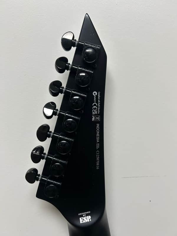 ESP LTD Arrow-1007 Baritone Evertune 7 String Electric Guitar - Black