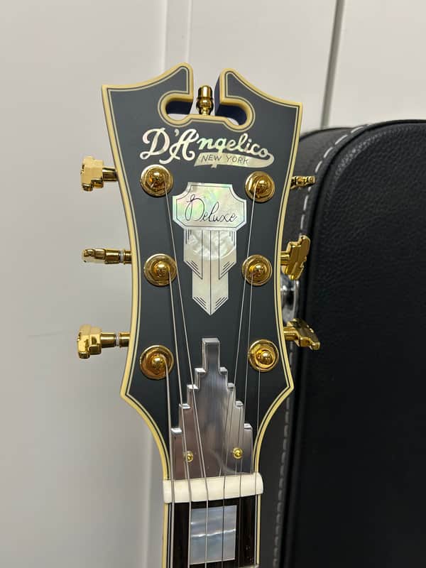 D'Angelico DLX DCTP Deluxe DC Semi Hollowbody Electric Guitar w/Stairstep Tailpiece - Matte Royal Blue