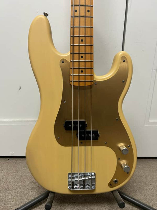 Squier 40th Anniversary Vintage Edition Precision Bass - Satin Vintage Blonde
