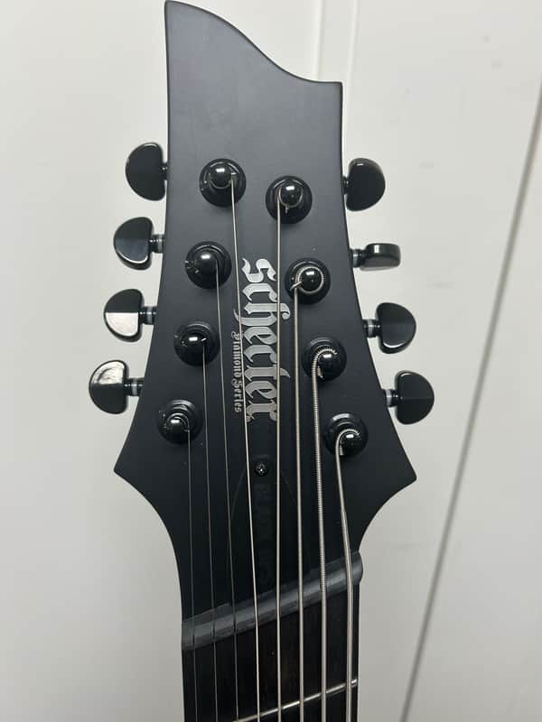 Schecter PT-8 MS Black Ops Left-Handed 8 String Multiscale Electric Guitar - Satin Black Open Pore