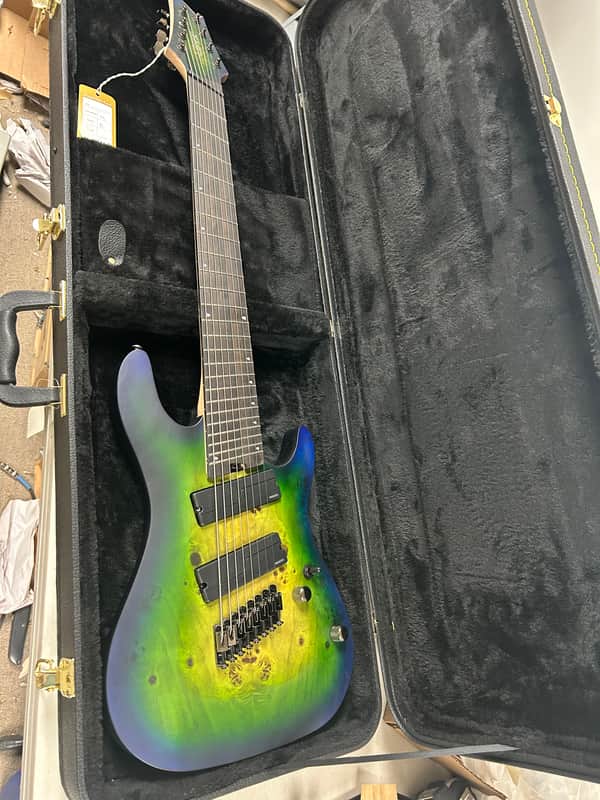 Cort KX508MS Multiscale II 8-String Electric Guitar - Marina Blue Burst w/Hard Case