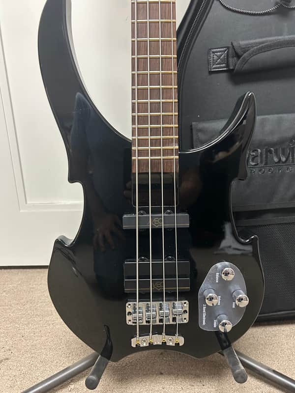 Warwick Rockbass Vampyre 4 String Bass Guitar - Solid Black High Polish