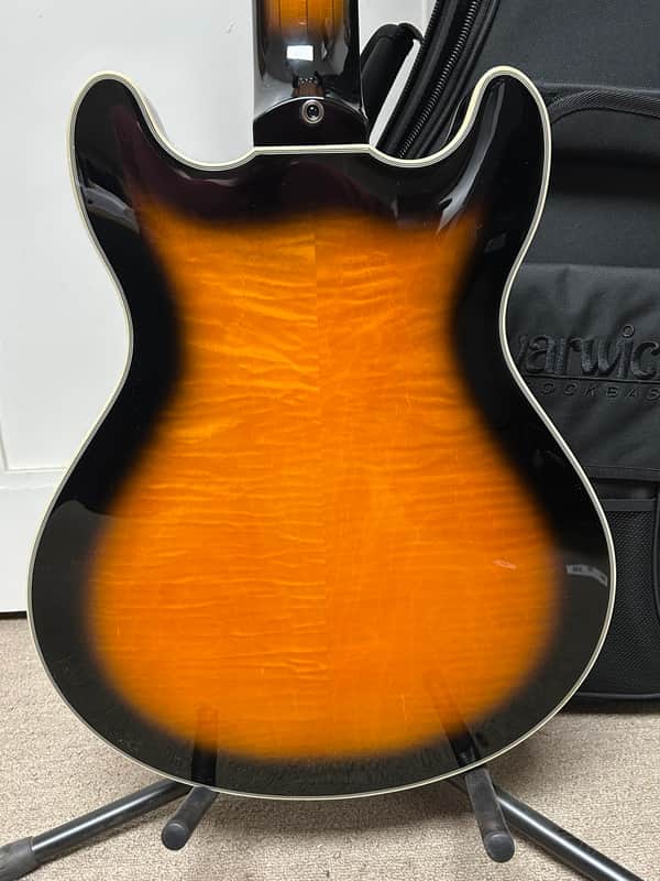 Warwick RockBass Star Bass 5-String Semi-Hollow Bass Guitar 2025 - Vintage Sunburst Transparent High Polish