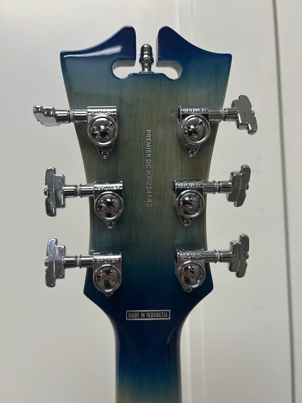 D'Angelico Premier DC XT Semi Hollowbody Electric Guitar - Blue Burst