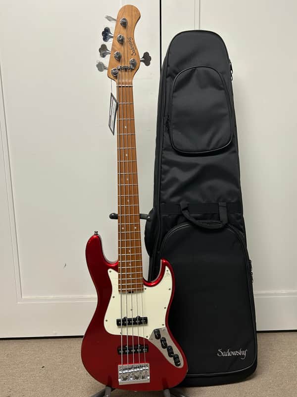 Sadowsky MetroExpress Vintage J/J 5 String Bass w/Maple Fingerboard - Candy Apple Red