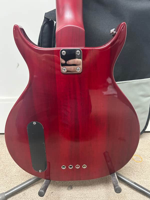 Washburn SB4R Wing Series Scavenger Bass - Trans Red w/Free Gigbag