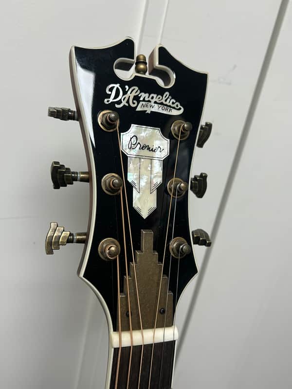 D'Angelico Premier Lexington Dreadnought Acoustic Guitar w/Electronics - Vintage Natural