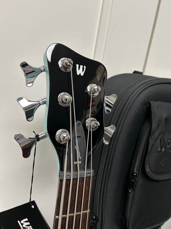 Warwick RockBass Star Bass 5-String Semi-Hollow Bass Guitar 2025 - Solid Daphne Blue High Polish