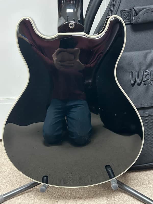 Warwick RockBass Star Bass 5-String Semi-Hollow Bass Guitar FRETLESS 2025 - Solid Black High Polish