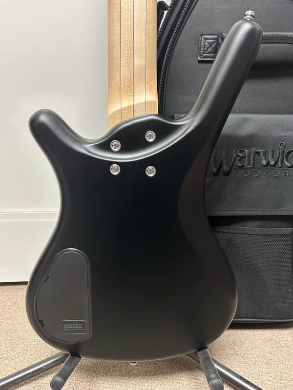 Warwick RockBass Corvette Multi-Scale 5 String Bass Guitar 2025 - Solid Black Satin