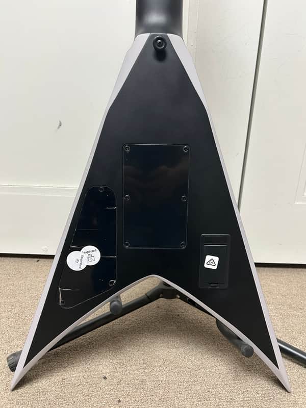 Jackson X Series KVXMG-7 King V Seven String Guitar Satin Black with Primer Gray Bevels