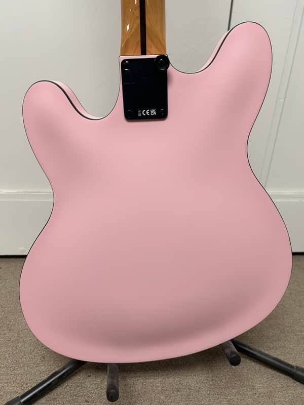 Fender Tom DeLonge Starcaster Semi Hollow Body Electric Guitar - Shell Pink