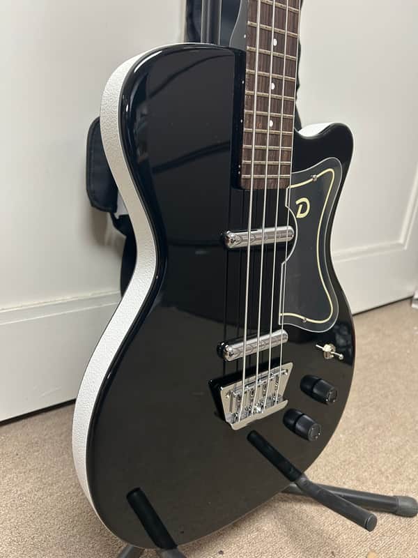 Danelectro '56 Single Cut Bass Guitar - Black - Brand New w/Free Gigbag