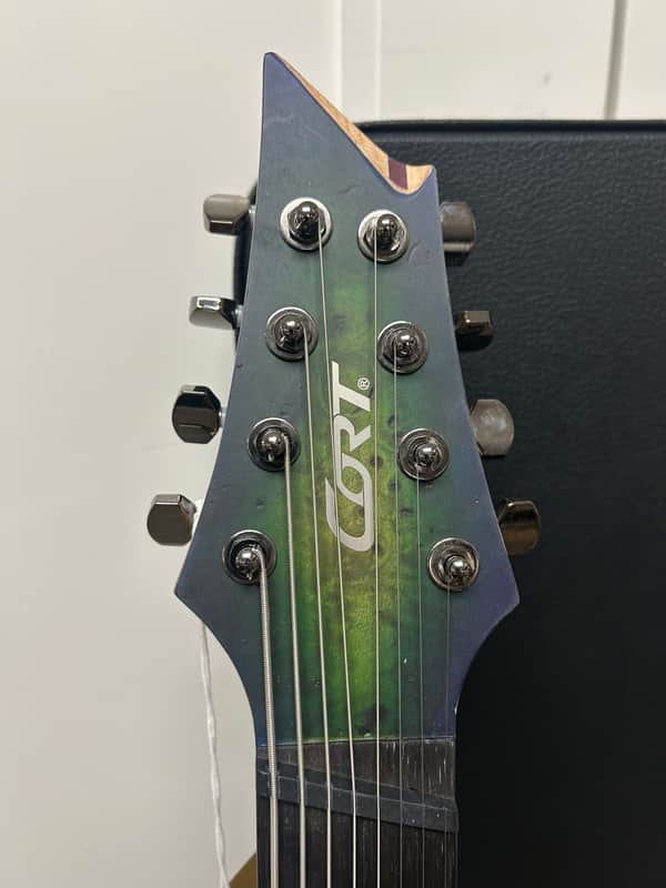 Cort KX508MS Multiscale II 8-String Electric Guitar - Marina Blue Burst w/Hard Case