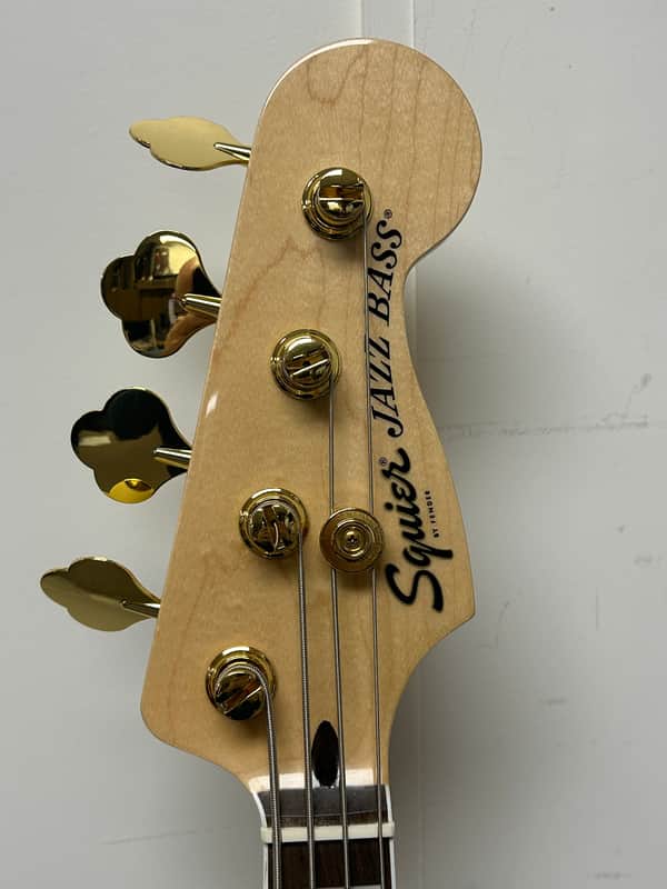Squier 40th Anniversary Gold Edition Jazz Bass - Olympic White