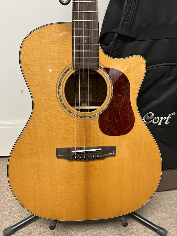 Cort Gold Series A6 Auditorium Bocote Acoustic Guitar with Electronics - Natural B Stock