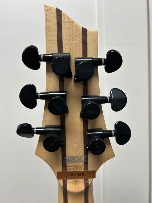 Schecter Sunset-6 Triad Left-Handed Electric Guitar - Black