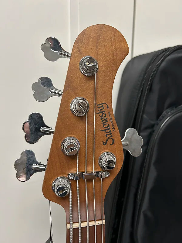 Sadowsky MetroExpress Hybrid P/J Bass 5-String with Maple Fretboard - Sage Green Metallic