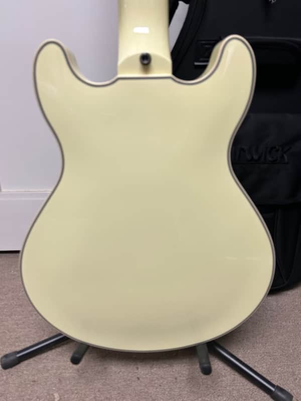 Warwick RockBass Star Bass 5-String Semi-Hollow Bass Guitar 2025 - Solid Creme White High Polish