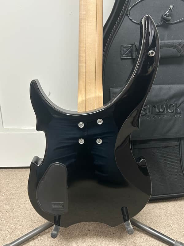 Warwick Rockbass Vampyre 4 String Bass Guitar - Solid Black High Polish