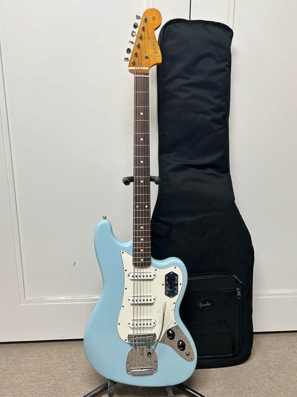 Fender Vintera II '60s Bass VI Six String Bass Guitar - Sonic Blue