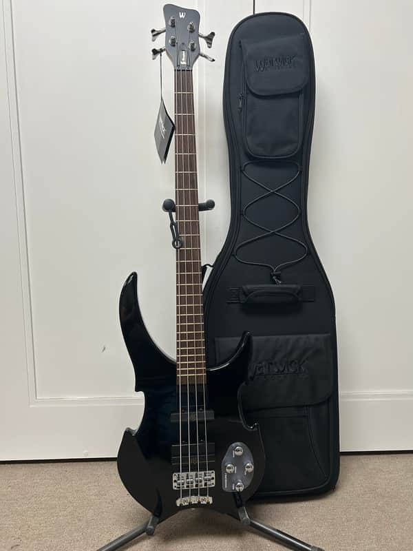 Warwick Rockbass Vampyre 4 String Bass Guitar - Solid Black High Polish