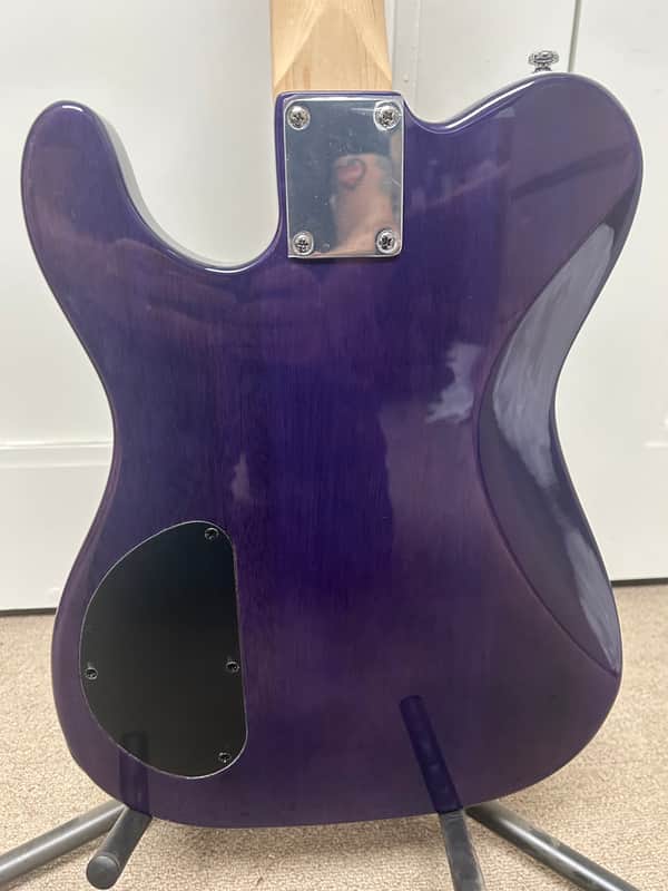 G&L Tribute Series ASAT Deluxe Carved Top Electric Guitar - Bright Blueburst