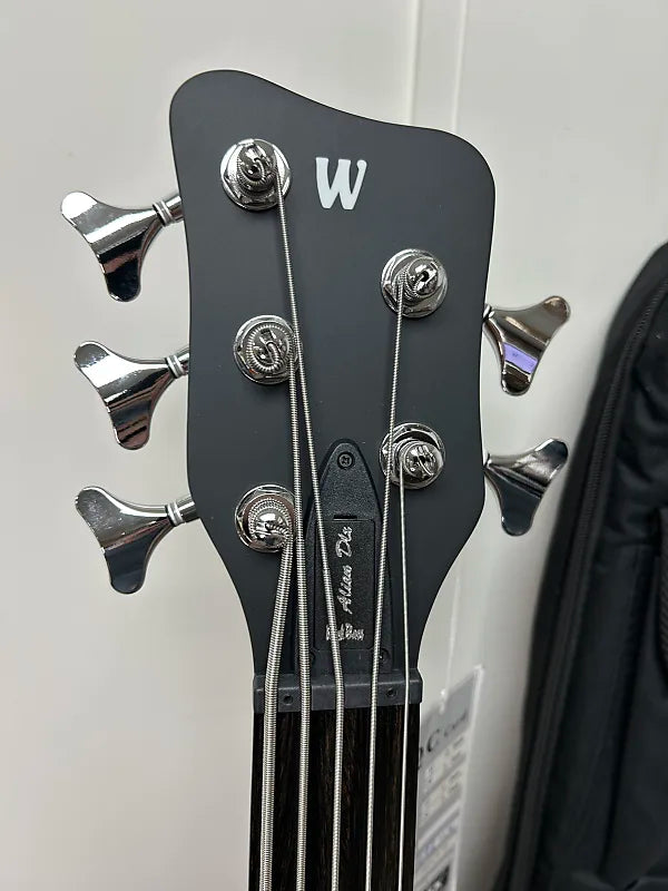 Warwick Rockbass Alien Deluxe Hybrid Thinline 5 String Fretless Acoustic Electric Bass - Natural