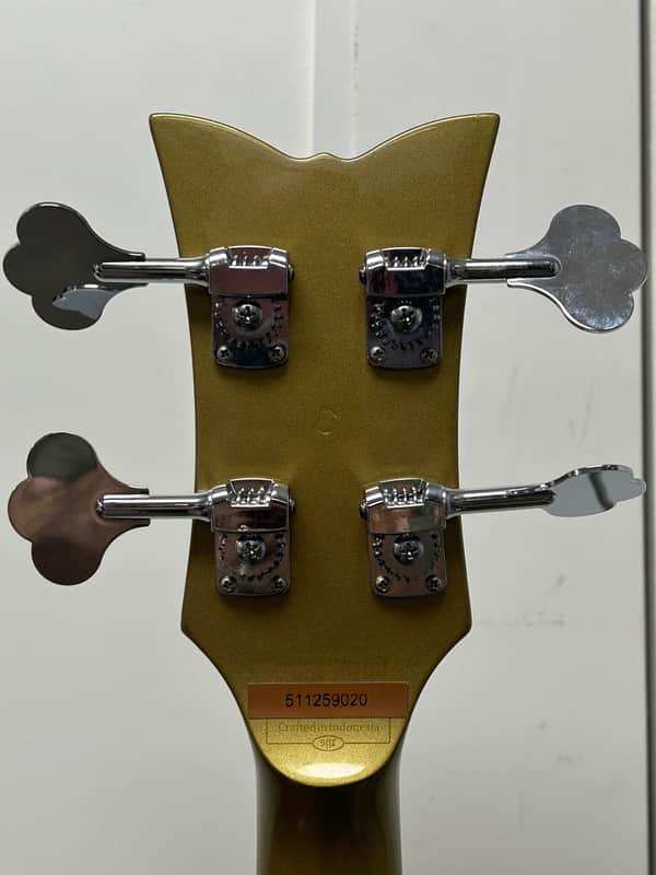 Schecter Corsair Semi Hollowbody Bass Guitar - Metallic Gold