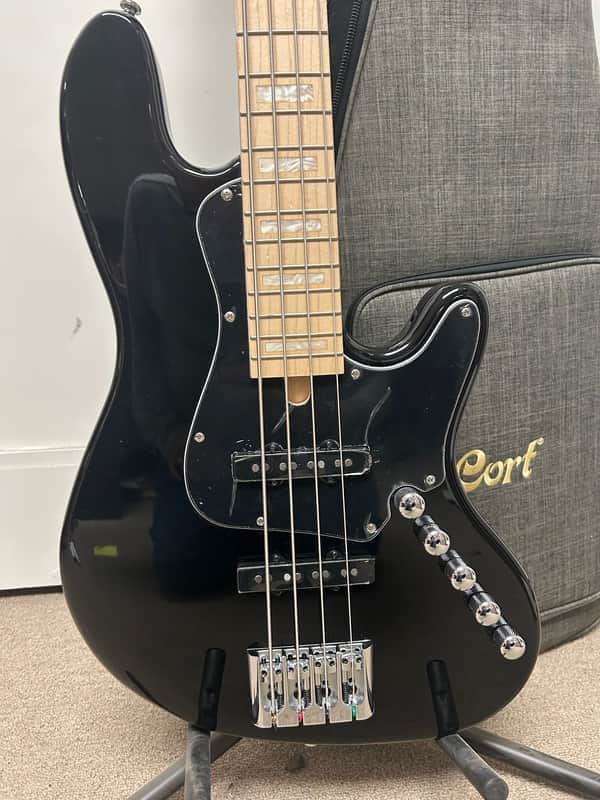Cort Elrick NJS 4 Four String Electric Bass Guitar - Black