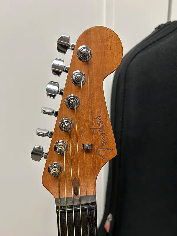 Fender American Acoustasonic Stratocaster Acoustic Electric Guitar - Dakota Red
