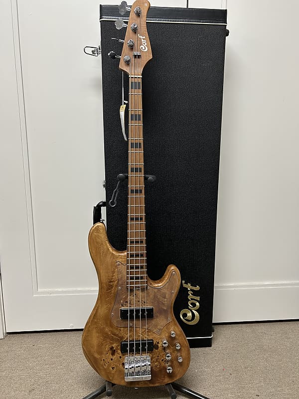 Cort GB-Modern 4 Bass Guitar - Open Pore Vintage Natural