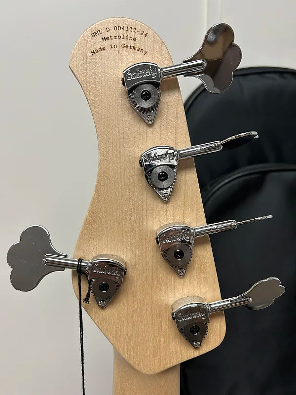 Sadowsky Metroline 24-Fret Singlecut Vintage Bass Red Alder Body 5 String - Solid Black Satin