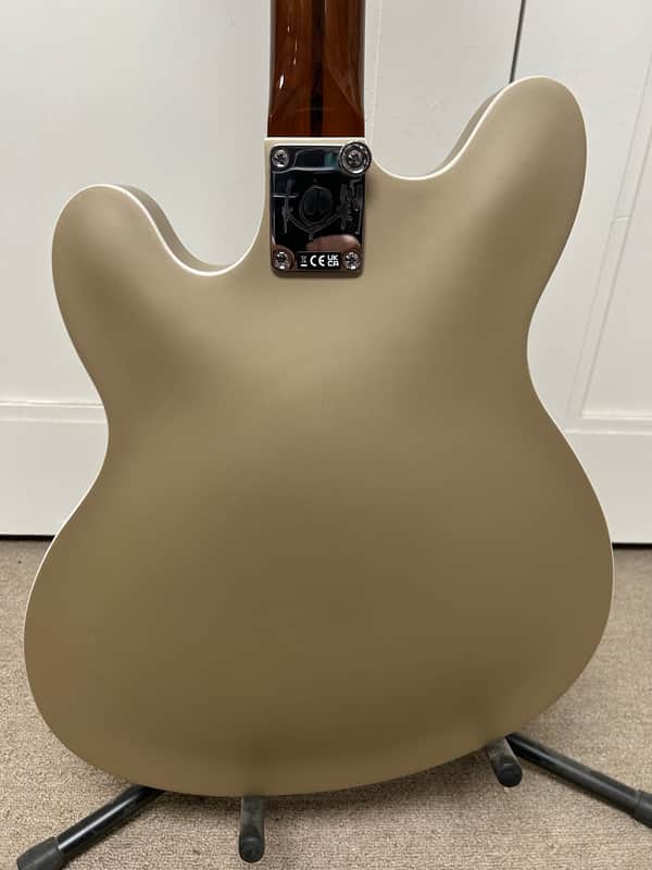 Fender Tom DeLonge Starcaster Semi Hollow Body Electric Guitar- Shoreline Gold