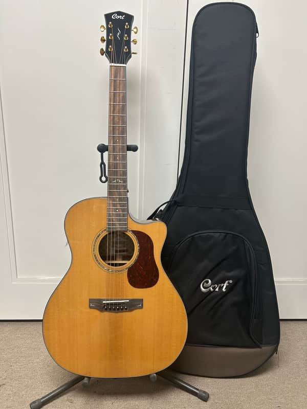 Cort Gold Series A6 Auditorium Bocote Acoustic Guitar with Electronics - Natural