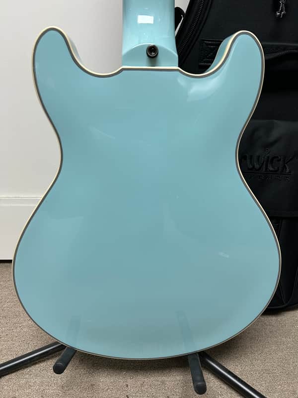 Warwick RockBass Star Bass 5-String Semi-Hollow Bass Guitar 2025 - Solid Daphne Blue High Polish