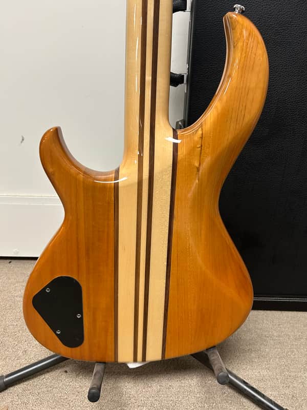 Aria Pro II SB-700 Four String Bass Guitar - Oak w/Free Hard Case