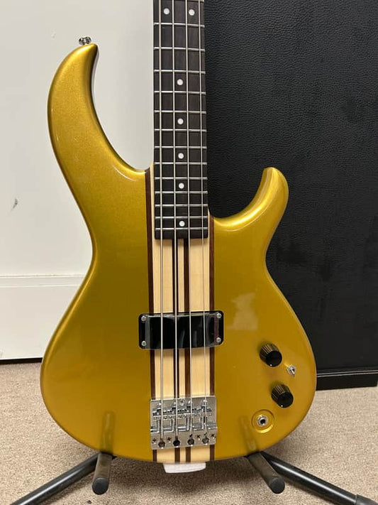 Aria Pro II SB-700 Four String Bass Guitar - Gold Wing w/Free Hard Case